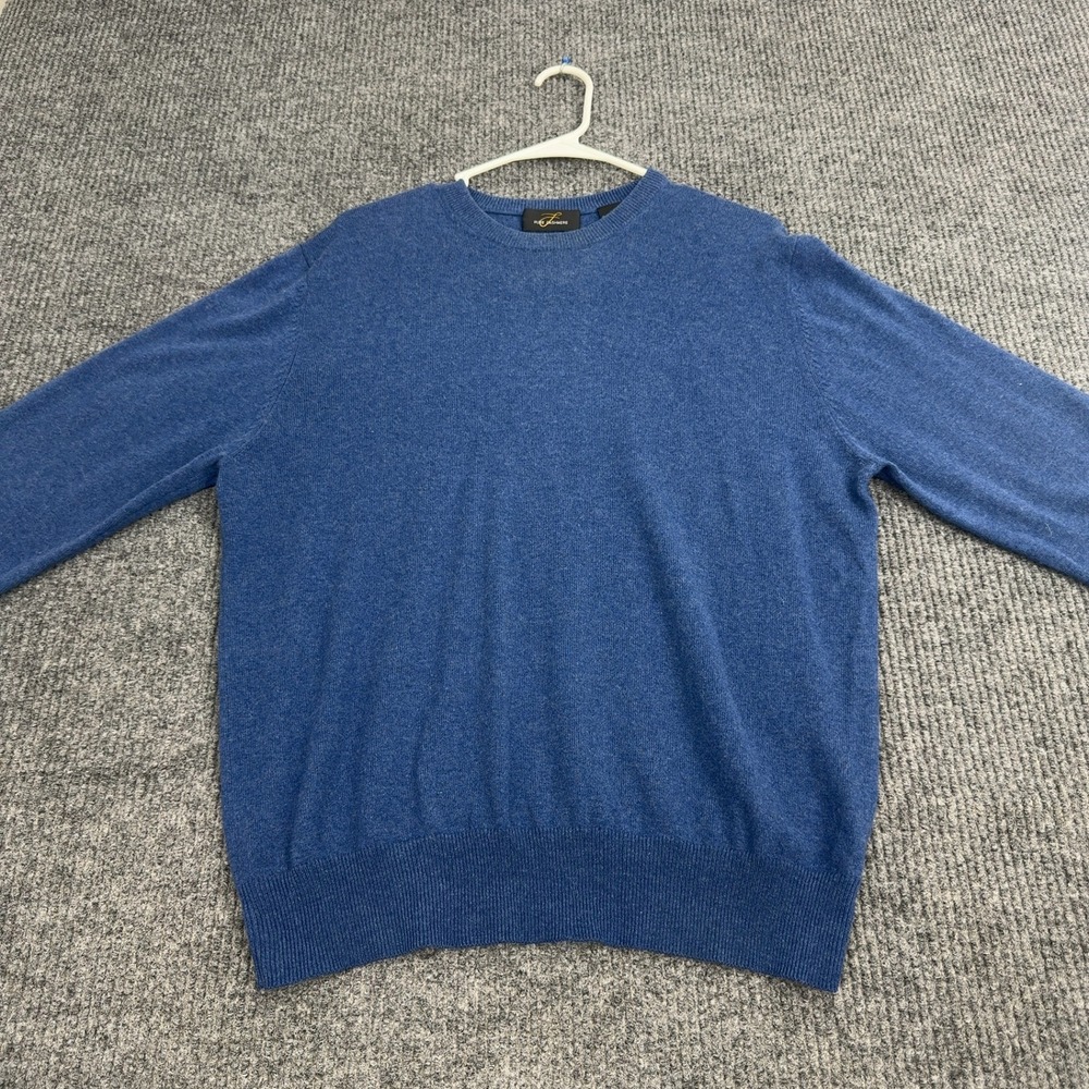 Pure Cashmere‎ Sweater Mens M Blue 100% Cashmere Crewneck Luxury Basic